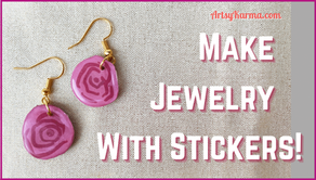 DIY Earrings Made Out of Stickers!