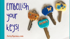 How to Make Embellished Clay Key Covers 