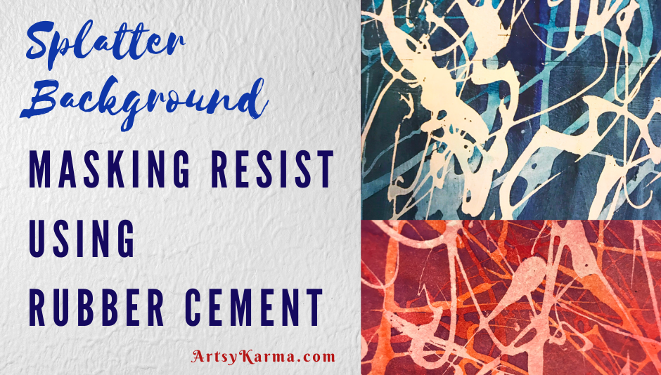 masking resist using using rubber cement