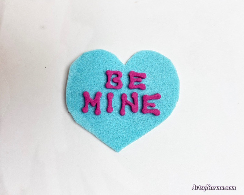 Conversation heart DIY