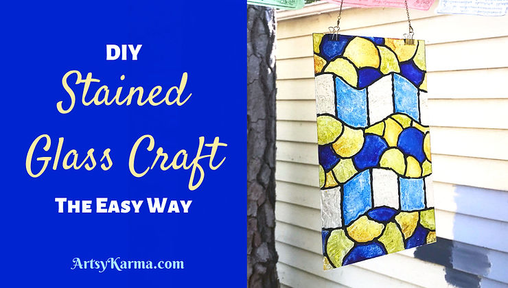 diy stained glass craft the easy way