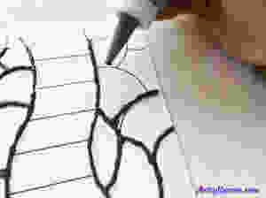 copy template with fake stained class leading