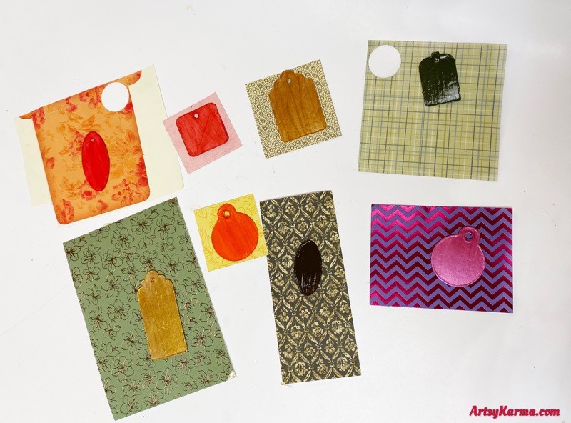 Making scrapbook paper pendants