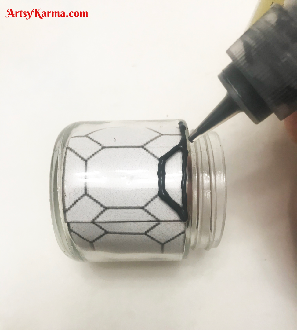 Decorating glass jars