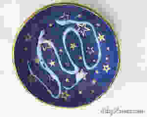 final glaze of the diy ring dish