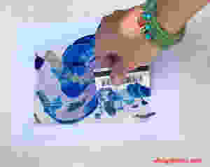 credit card painting technique
