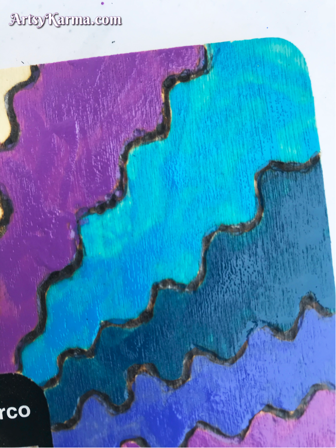 Painting wood frame with nail polish