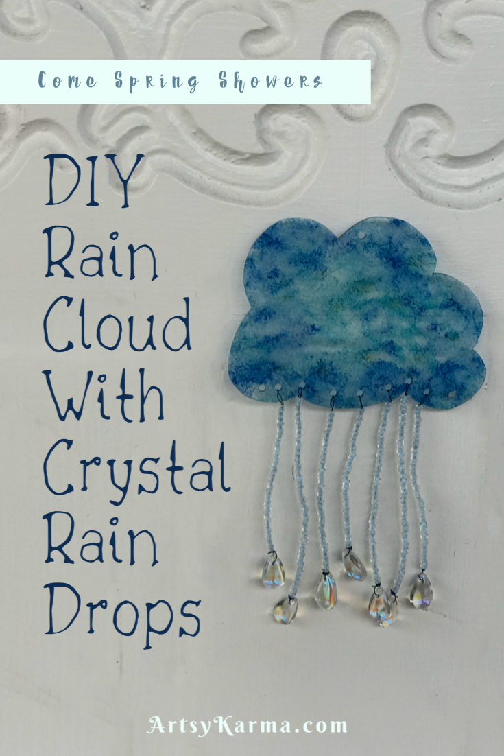 crystal rain cloud sun catcher