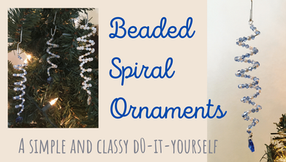 How to Make a Beaded Spiral Ornament 