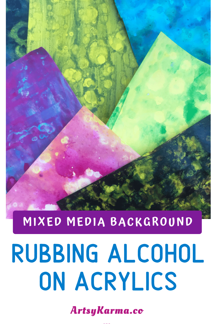 Rubbing alcohol on acrylics