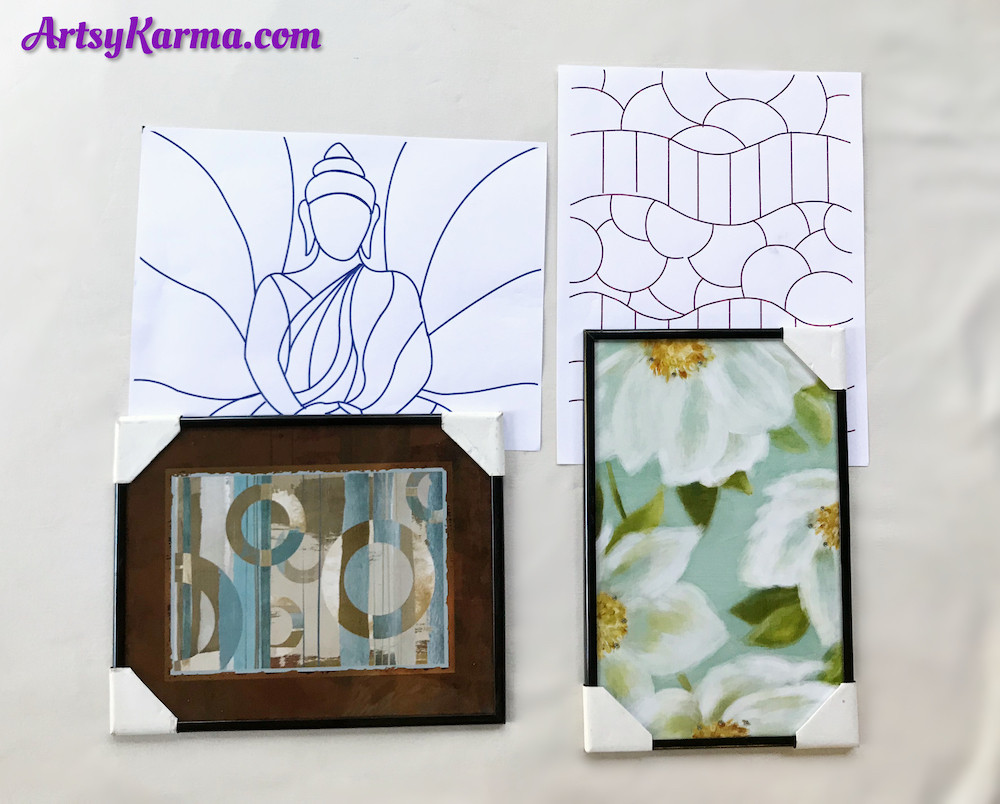 dollar store stained glass designs