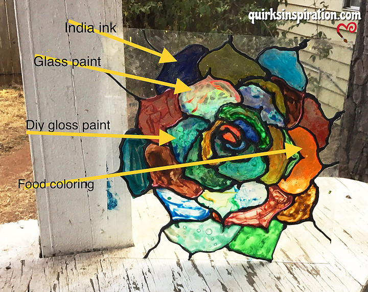 fake stained glass paints