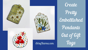 How to Make a Mixed Media Pendants from Gift Tags