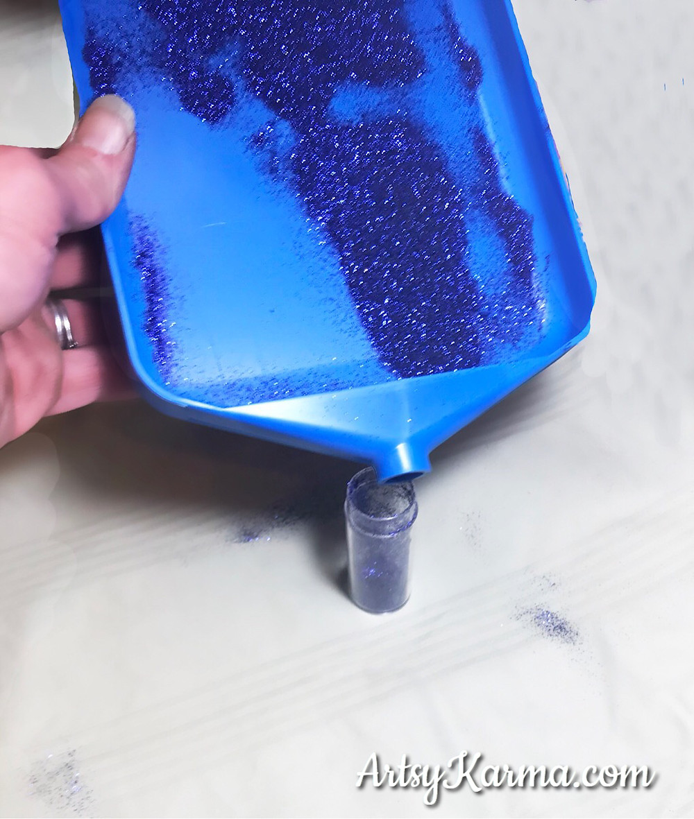 put away glitter