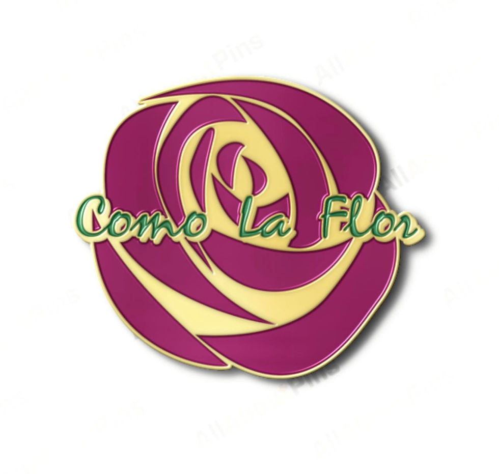 "Como La Flor" Rose Tribute Pin