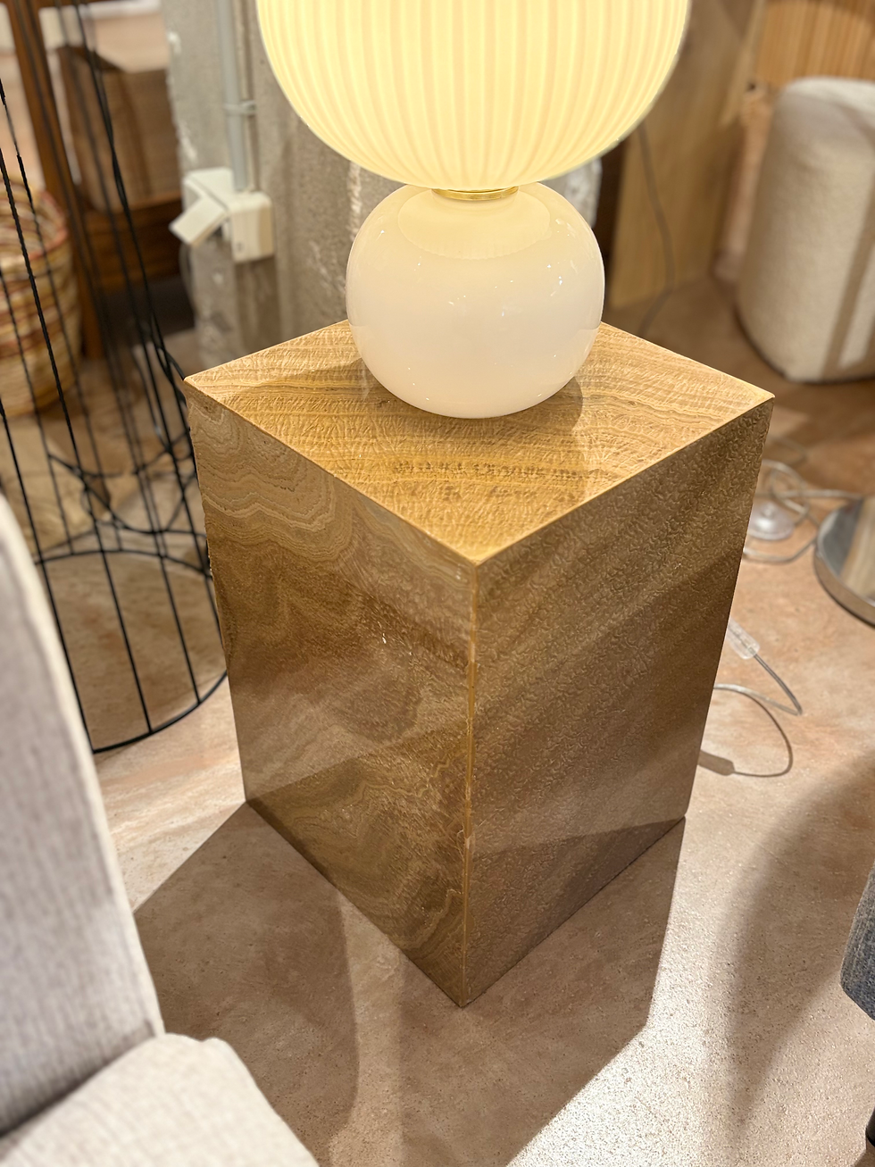 Table d'appoint en onyx marron