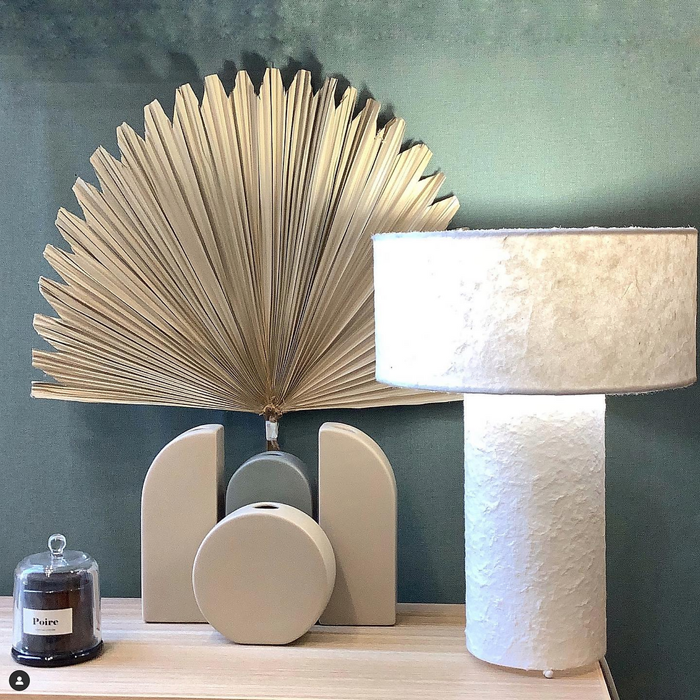 Lampe en papier mâché prix net