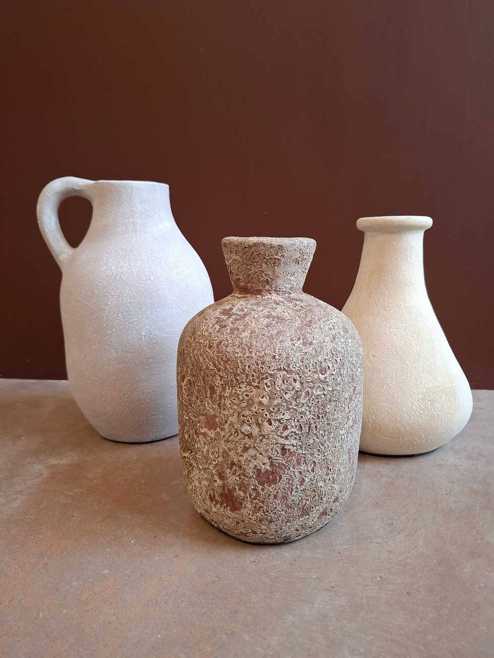 Vases en terre cuite