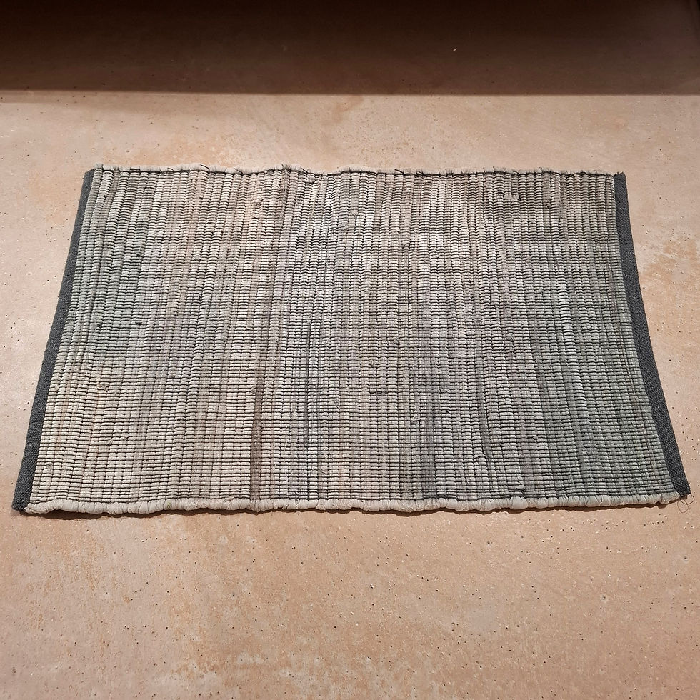 Tapis chindi en coton & polyester recyclés