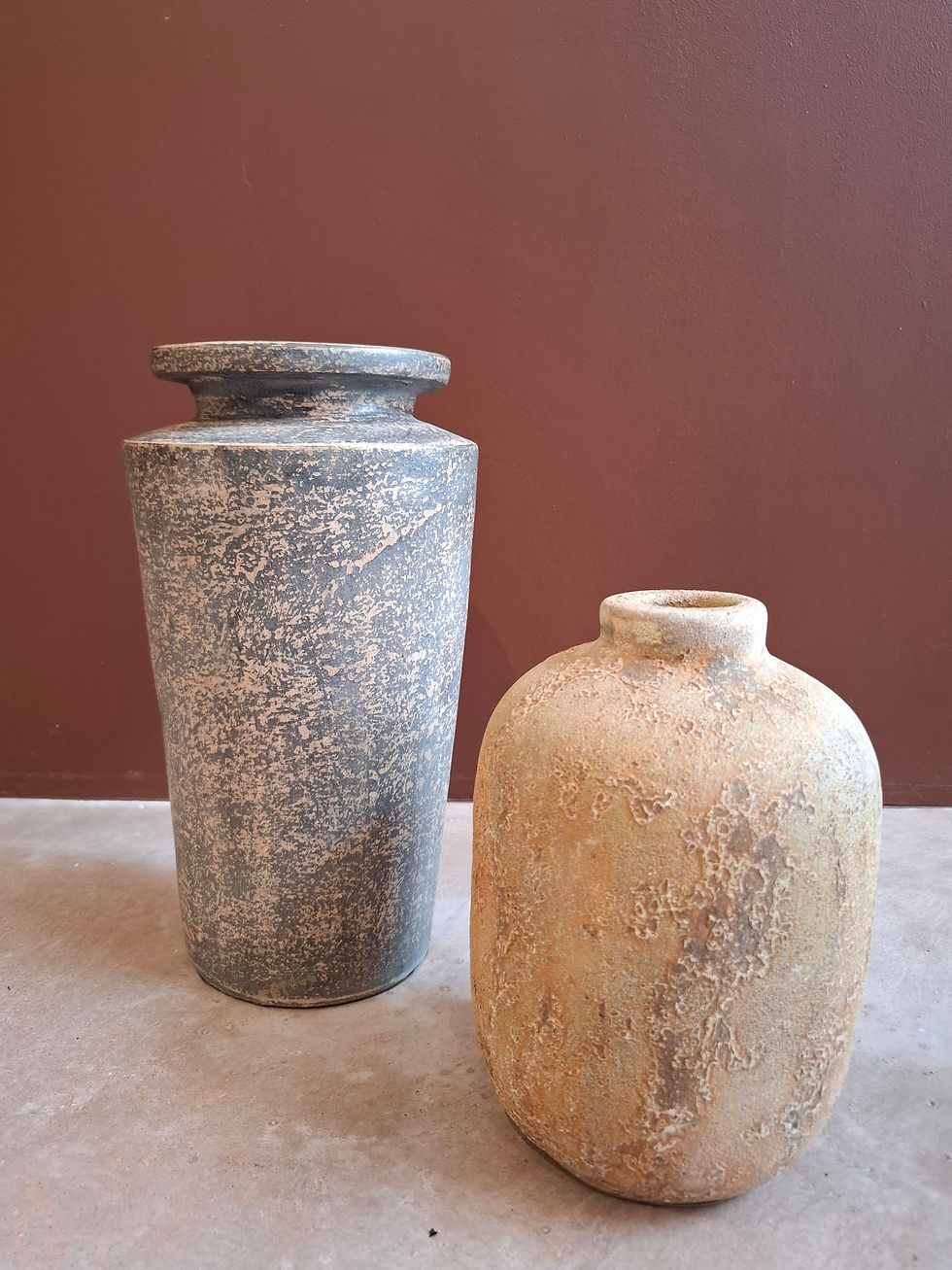 Vases en terre cuite