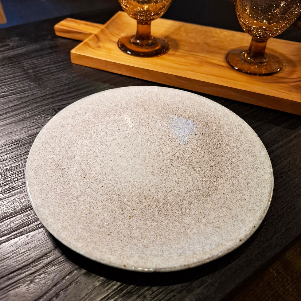 Assiette à dessert - gris brillant