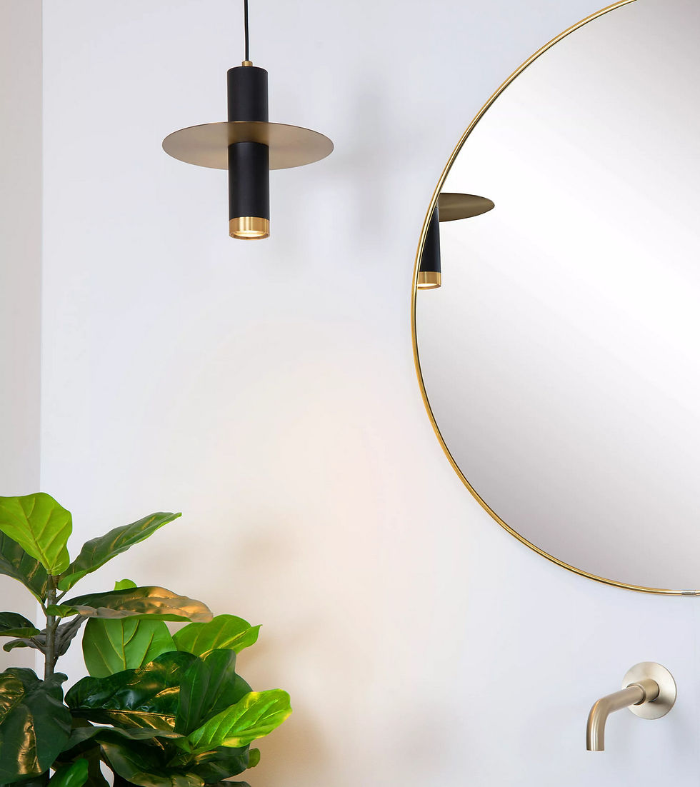 Suspension métal noir &doré -20%