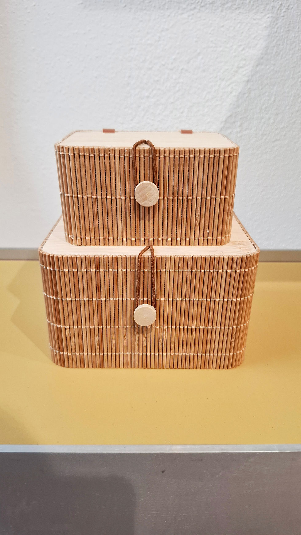 Mini boîtes en bambou