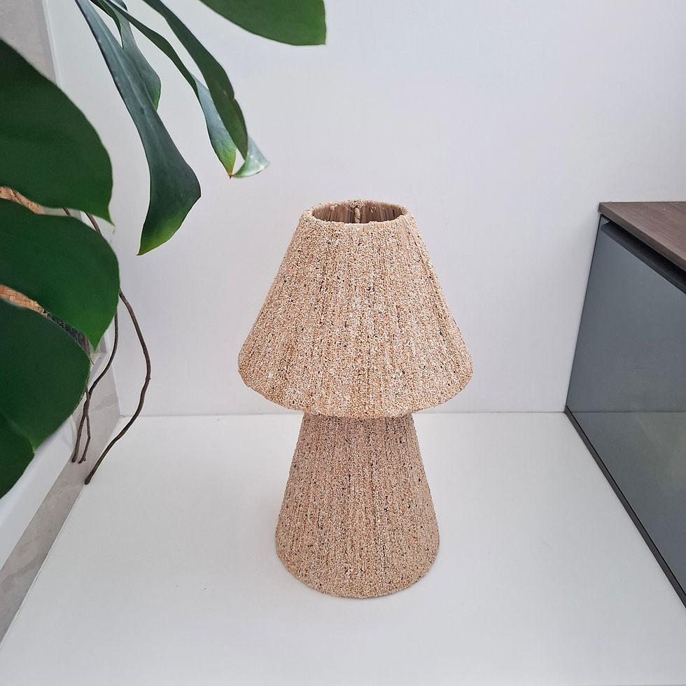 Lampe en raphia & sable -40%