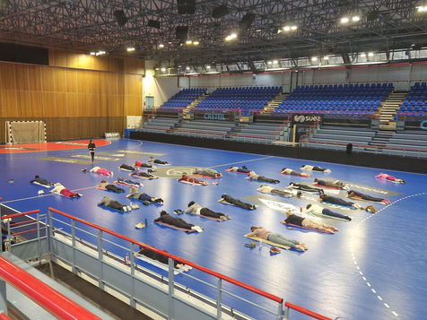 Créteil Sport Ensemble : session Pilates avec Emilie, professeure à l'US Créteil Gymnastique Volontaire