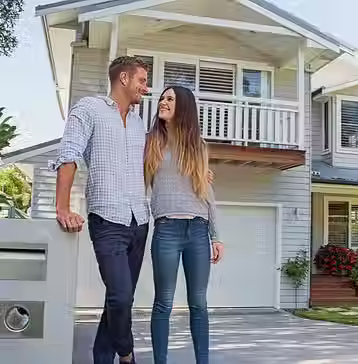 Happy Couple after their house inspection