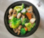 102. Sautéed Mushrooms And Broccoli With Garlic Sauce