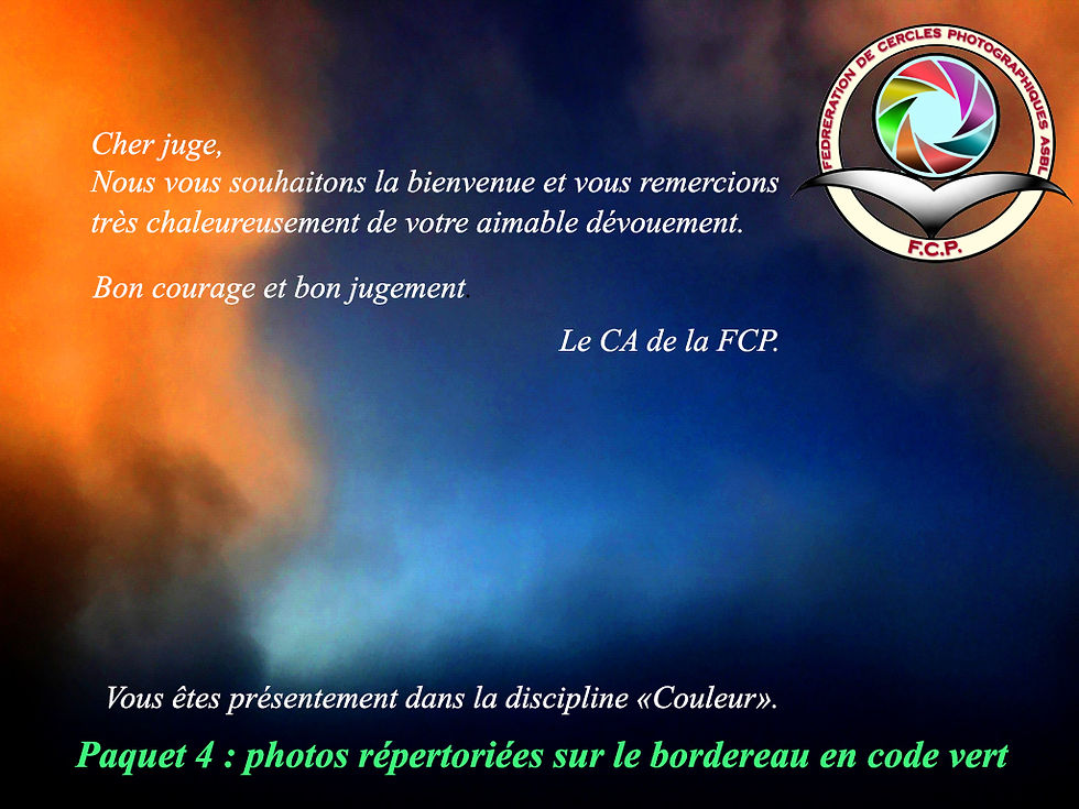 Discipline couleur paquet 4 code vert