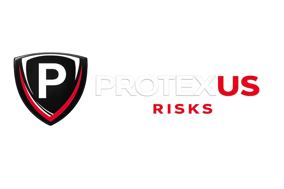 PROTEXUS RISKS logo with shield icon