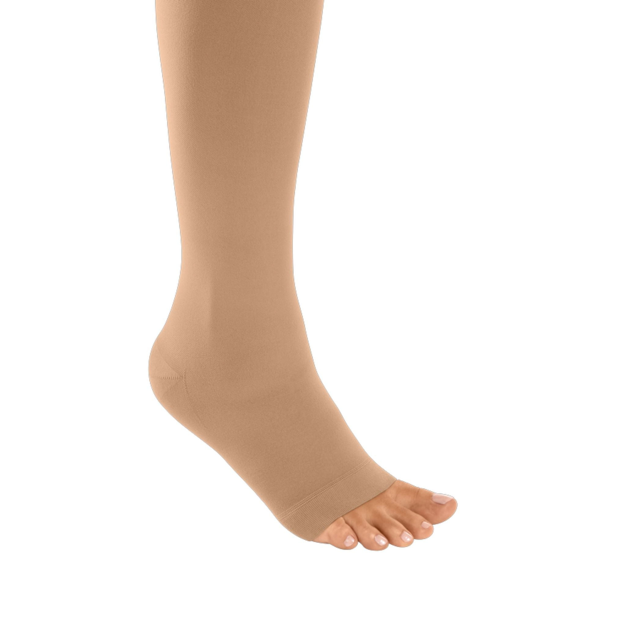 Compression Stockings | Thigh High | Open Toe | Silicone Topband