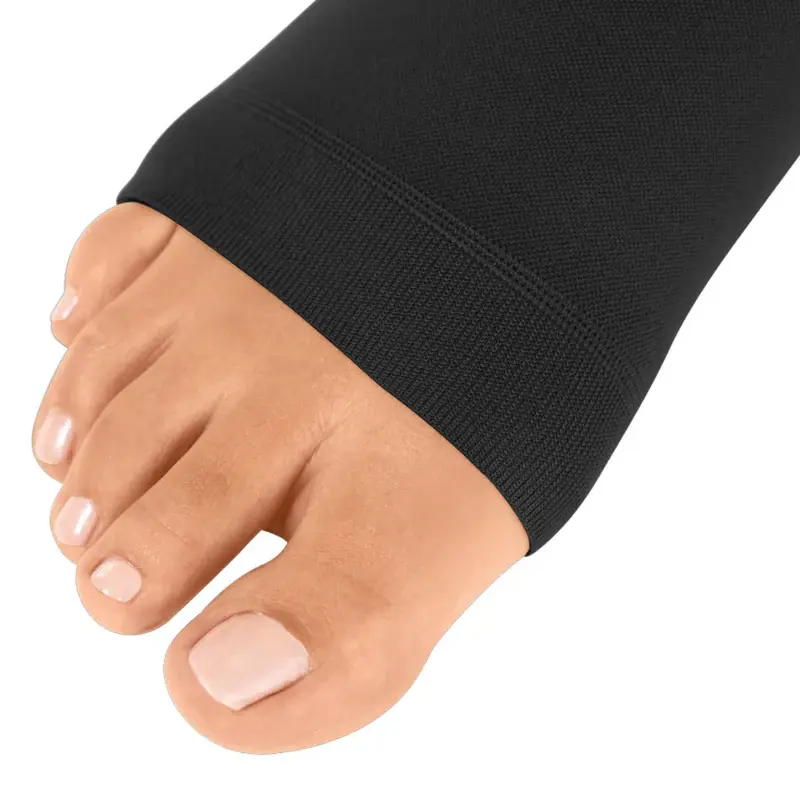 Thumbnail: Compression Stockings | Pantyhose | Open Toe | Black | mediven cotton