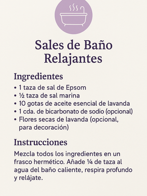 Recetas con Aceite esencial de Lavanda