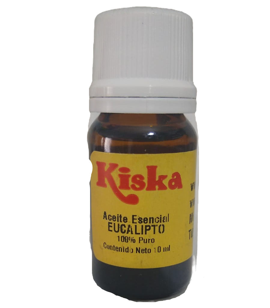 Kiska Aceite Esencial de Eucalipto 10ml Puro 100% Puro y Organico Colombia Bogota Medellin