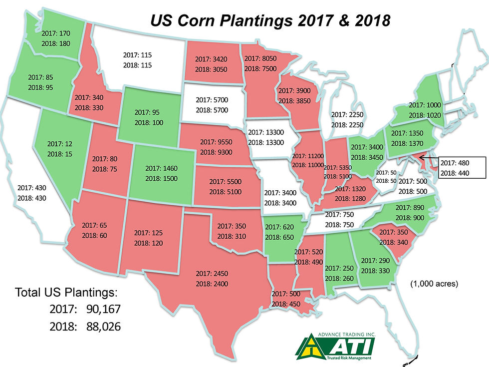Plantings Map 2018