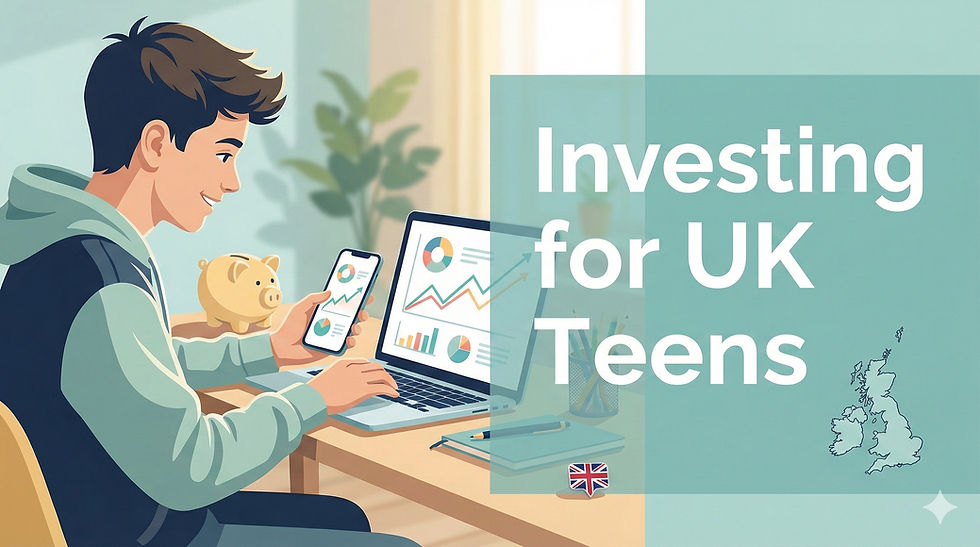 A teenager discovering about investing and excited about its potential