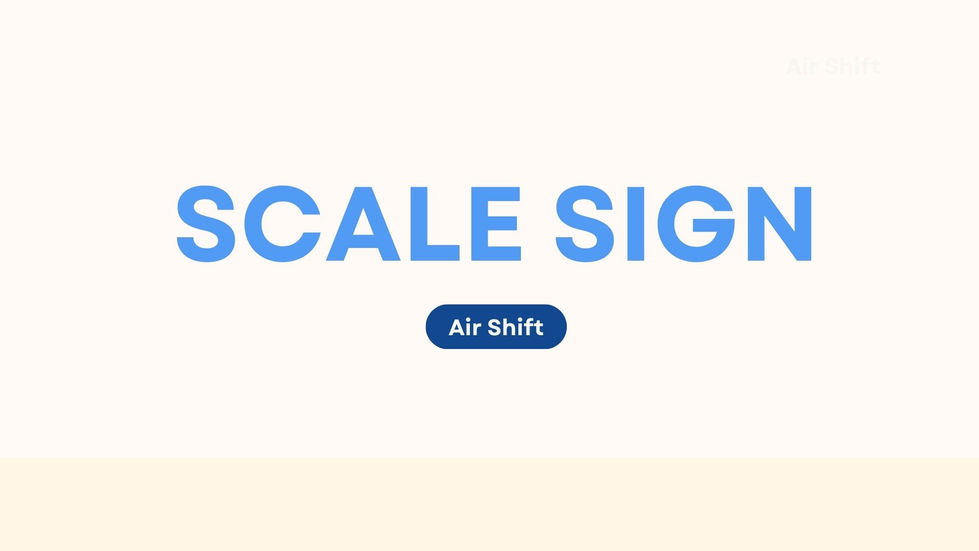 Scale Sign