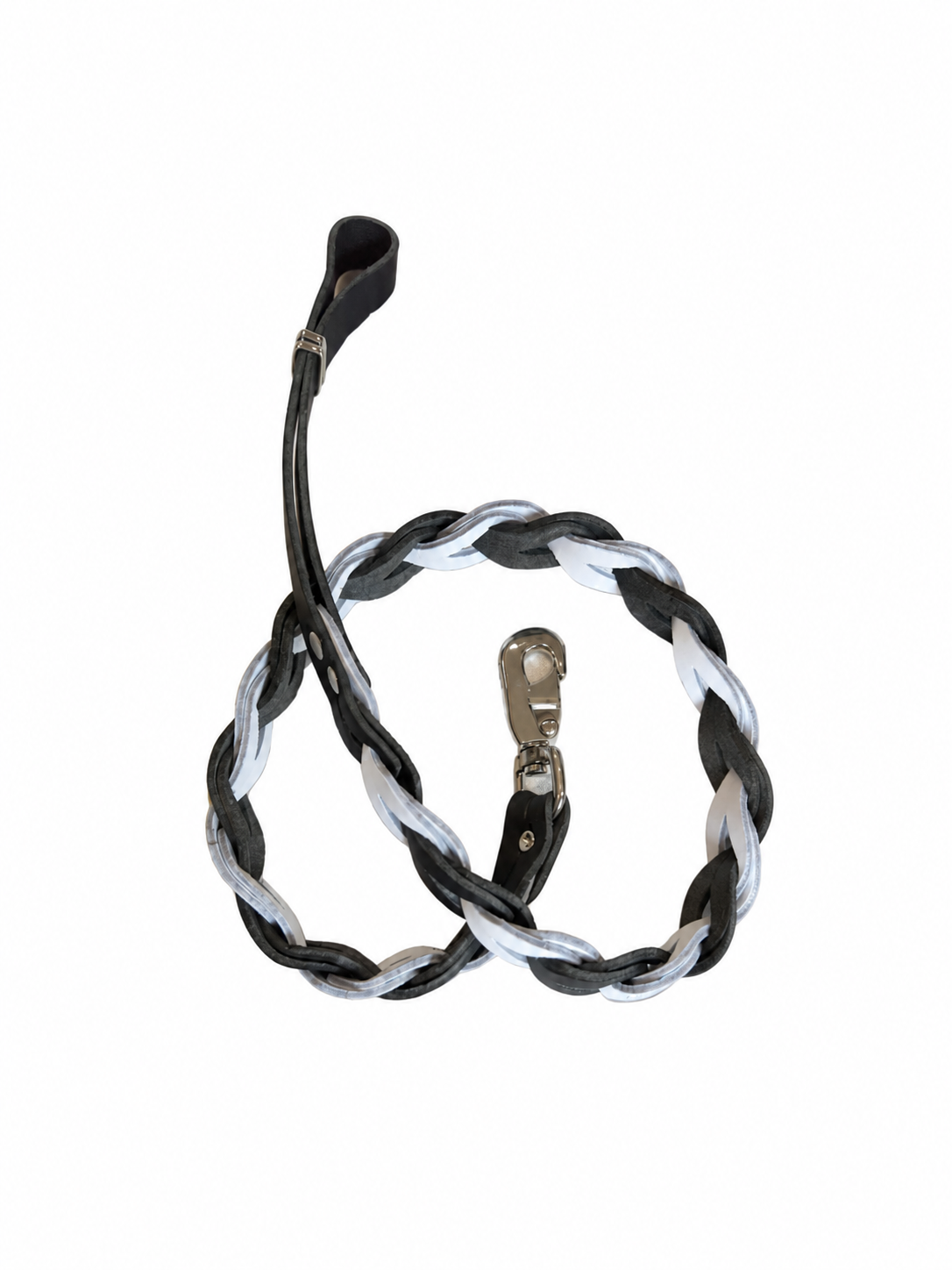 Woven Leather Dog Lead
