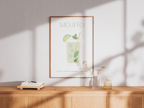 Affiche à télécharger, série Cocktails, Mojito