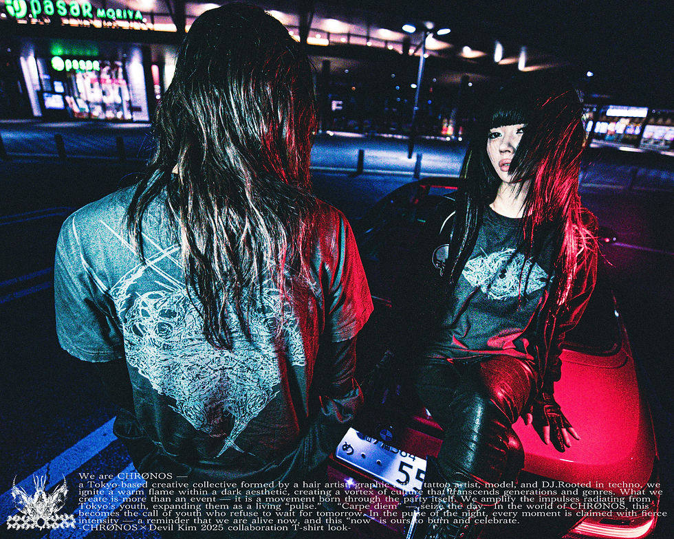 サムネイル： CHRØNOS×Devil Kim   Colab T-shirts
