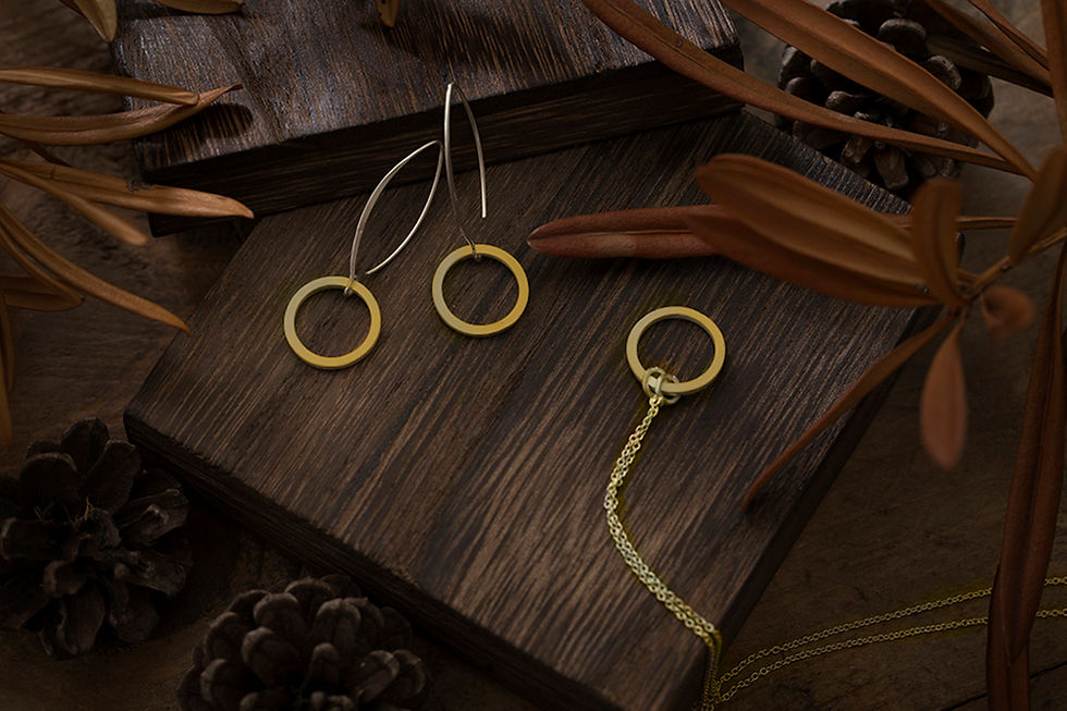 縮圖：Circular 迴圈 - 手工 黃銅項鍊 Brass necklace
