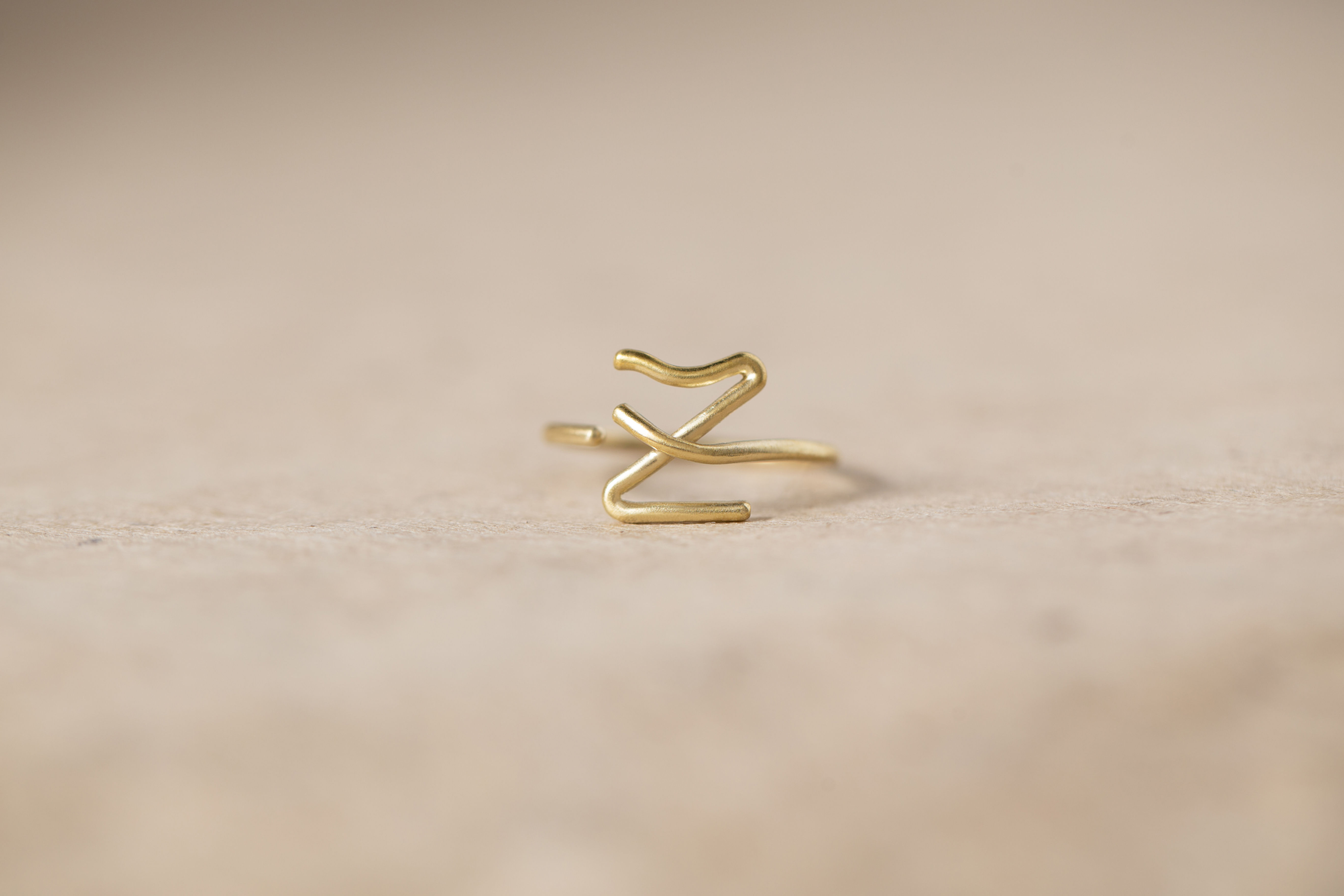 ChatterRing X-Z Brass ring