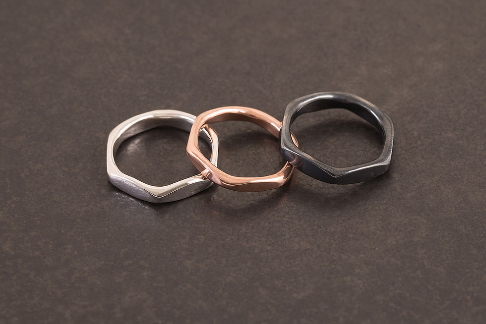 縮圖：六角 黃銅戒指 Hexagon Ring