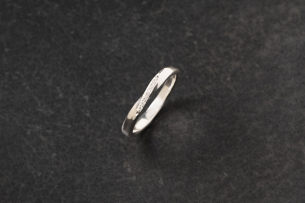 縮圖：流水 純銀戒指 (圓)   Flow & Twist Ring (Round)