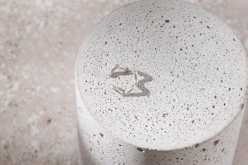 縮圖：波浪純銀耳扣 Wave Silver EarCuff