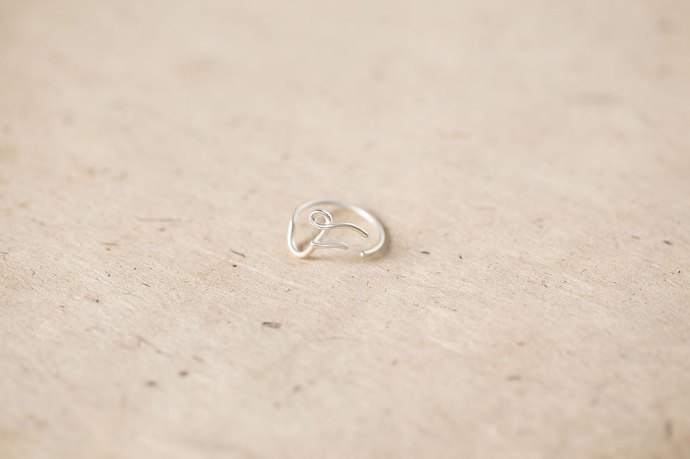 縮圖：ChatterRing E-H silver ring