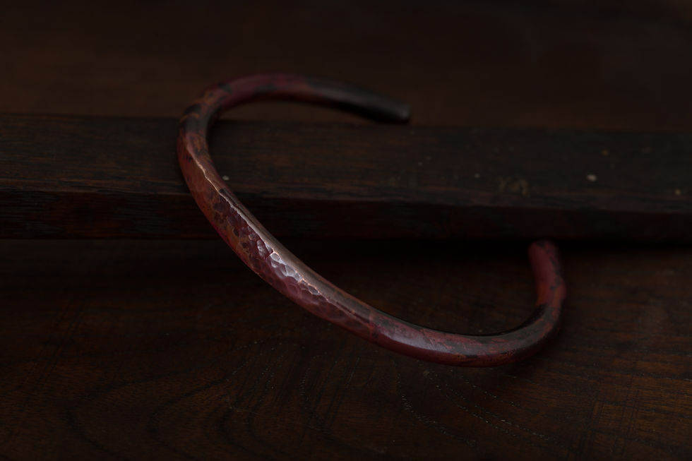 縮圖：熔岩紅 目眼紅銅手環 An Eye Bangle